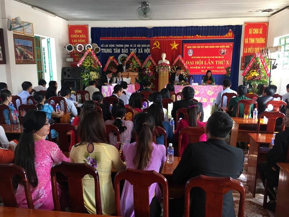 Đại hội Chi bộ Trung tâm Bảo trợ xã hội tỉnh Đắk Lắk lần thứ X, nhiệm kỳ 2017 - 2020